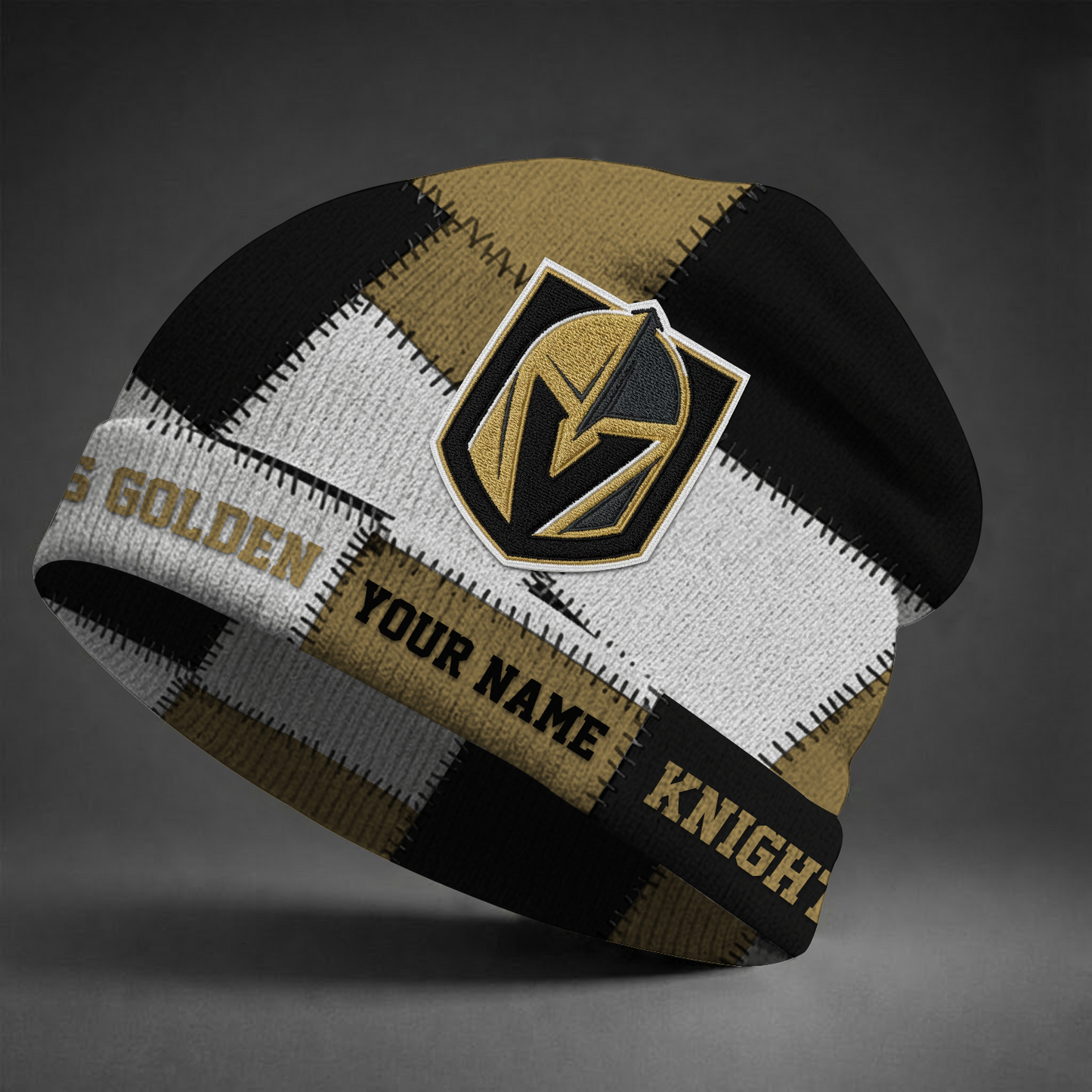 VGK X NHL Custom Name Beanie Hat Gifts For Fans - Limited Edition NAK NHT