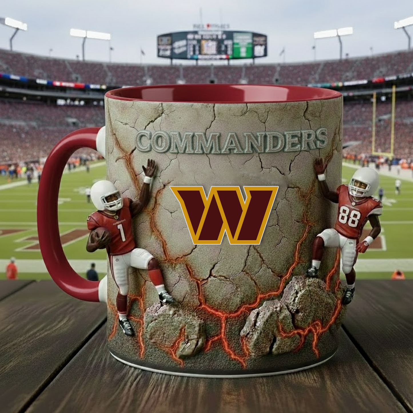 WAS X NFL Coffee Accent Mug - Personalized Gifts NAK NHT