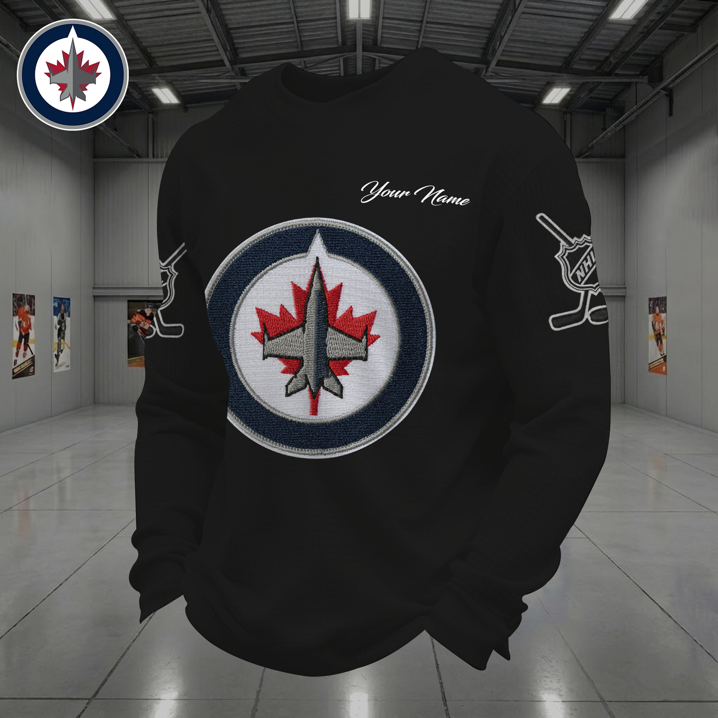 WIN X NHL Men Football Waffle Long Sleeve T-Shirt V1 NAK NHT