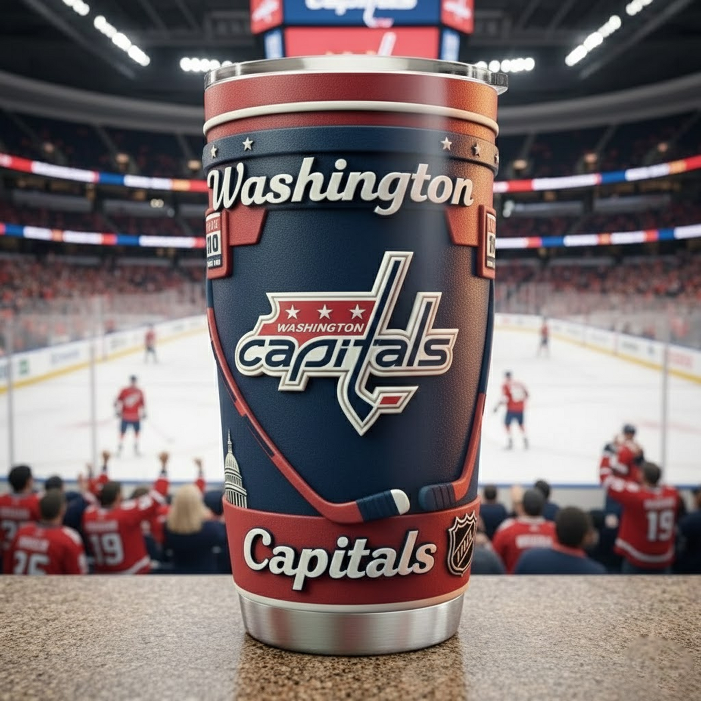 WSH X NHL mascot-shaped thermal mug NAK NHT