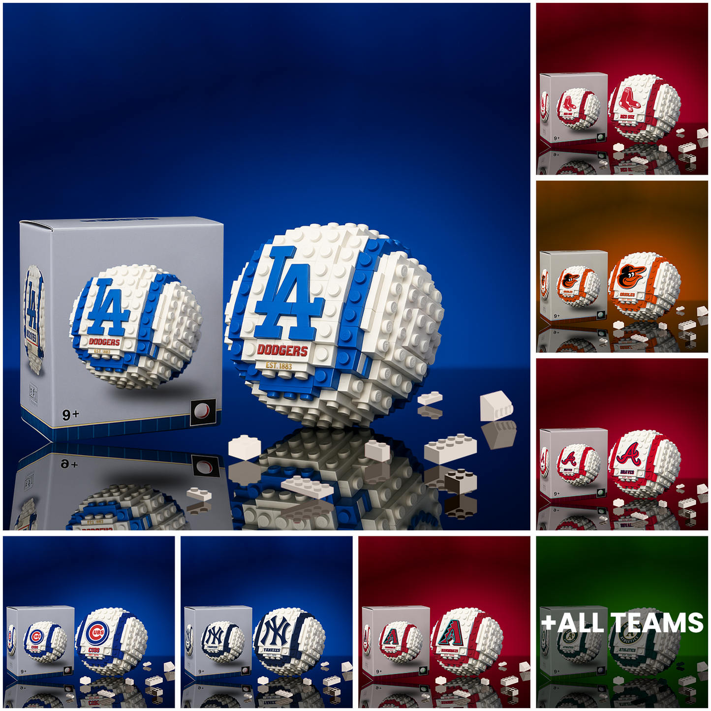 MLB Teams Baseball Building Block Toy Set NDT TDT 281125