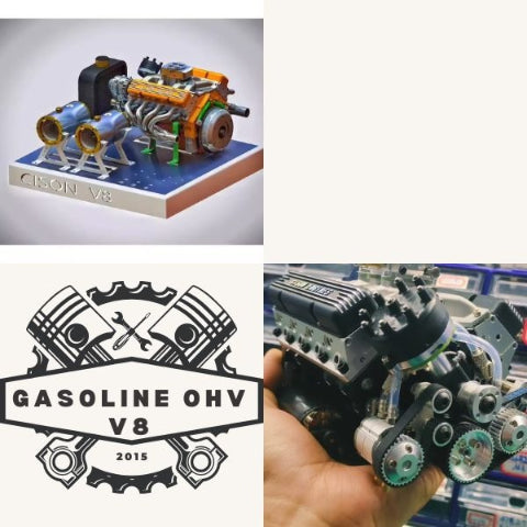 🎉Christmas Deals 50% OFF🔥 - Gasoline OHV V8 Small-block Engine Model Kits