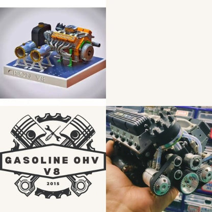 🎉Christmas Deals 50% OFF🔥 - Gasoline OHV V8 Small-block Engine Model Kits