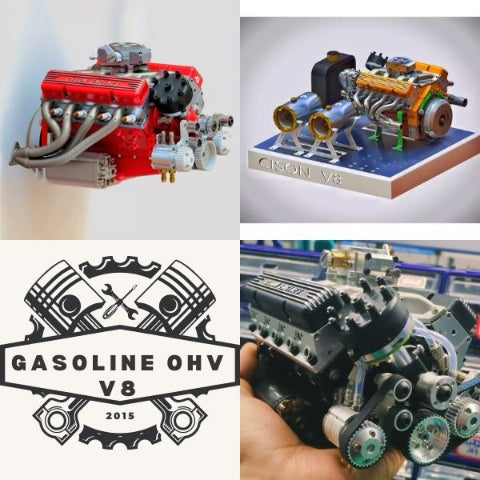🎉Christmas Deals 50% OFF🔥 - Gasoline OHV V8 Small-block Engine Model Kits