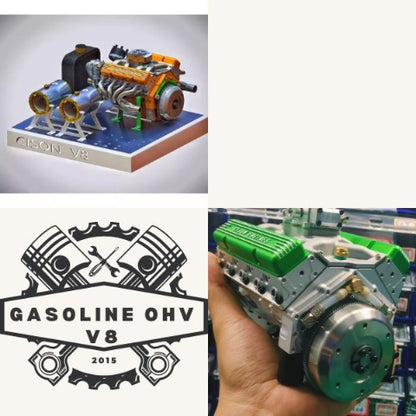 🎉Christmas Deals 50% OFF🔥 - Gasoline OHV V8 Small-block Engine Model Kits