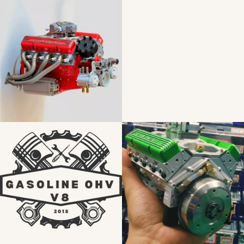🎉Christmas Deals 50% OFF🔥 - Gasoline OHV V8 Small-block Engine Model Kits