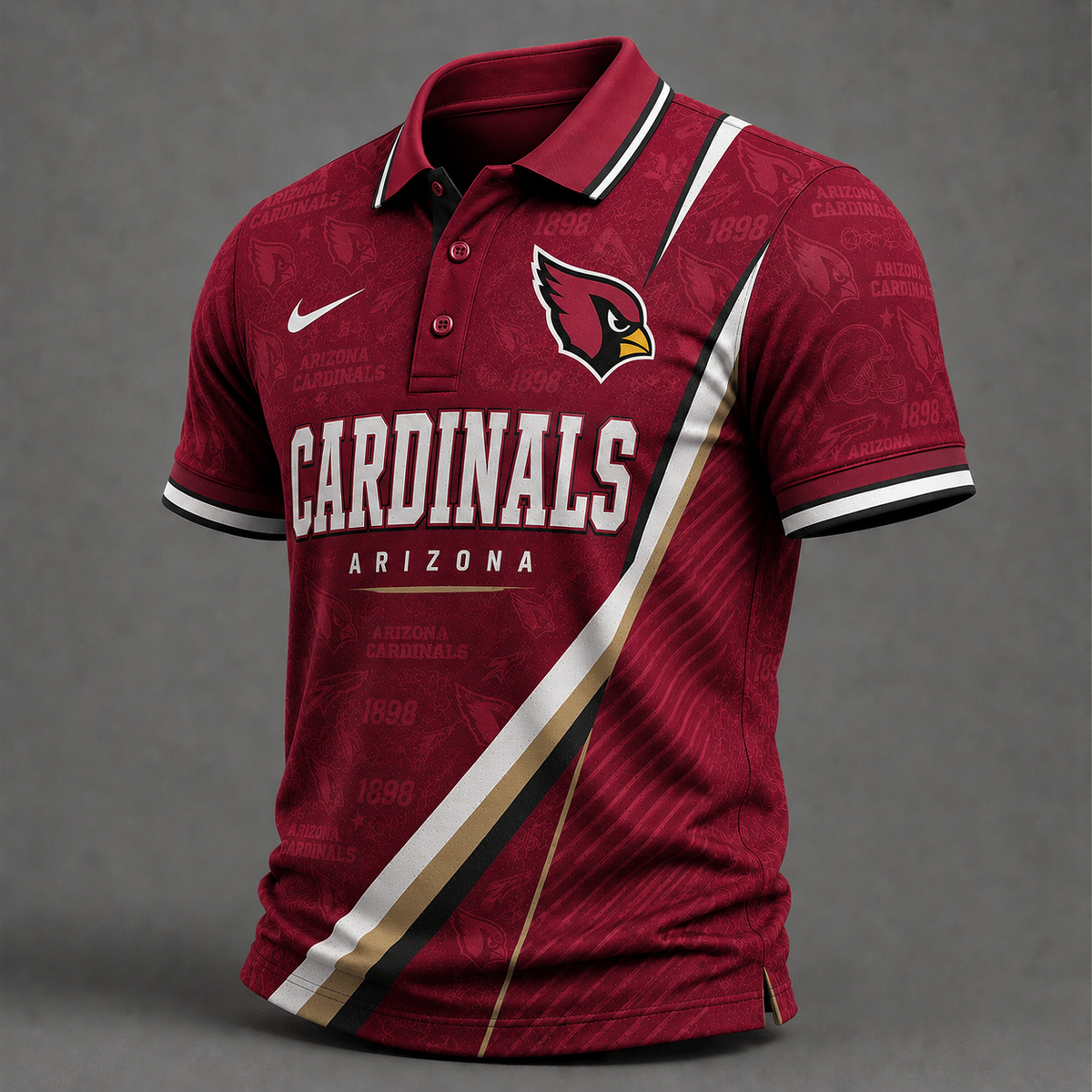 AC Premium NFL Diagonal Stripe Polo Shirt