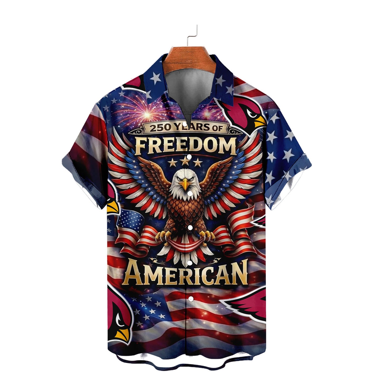 AC x NFL America 250th Anniversary Eagles Hawaiian Shirt  090626