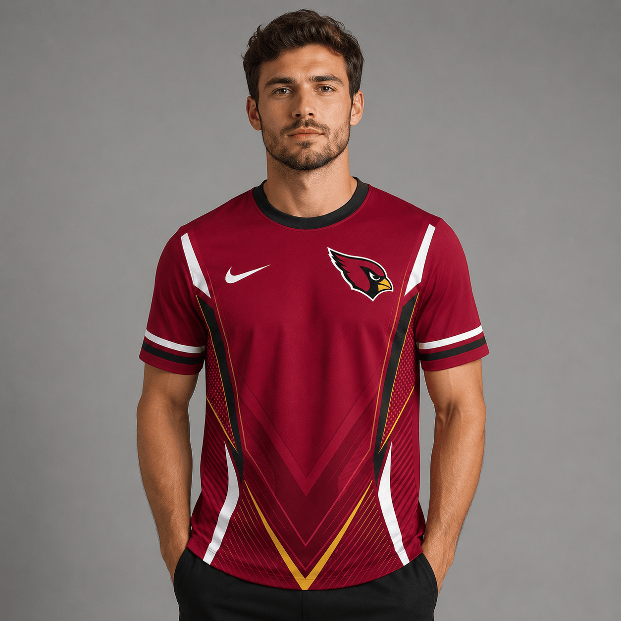 AC x NFL Custom Name Number Personalized Athletic T-Shirt