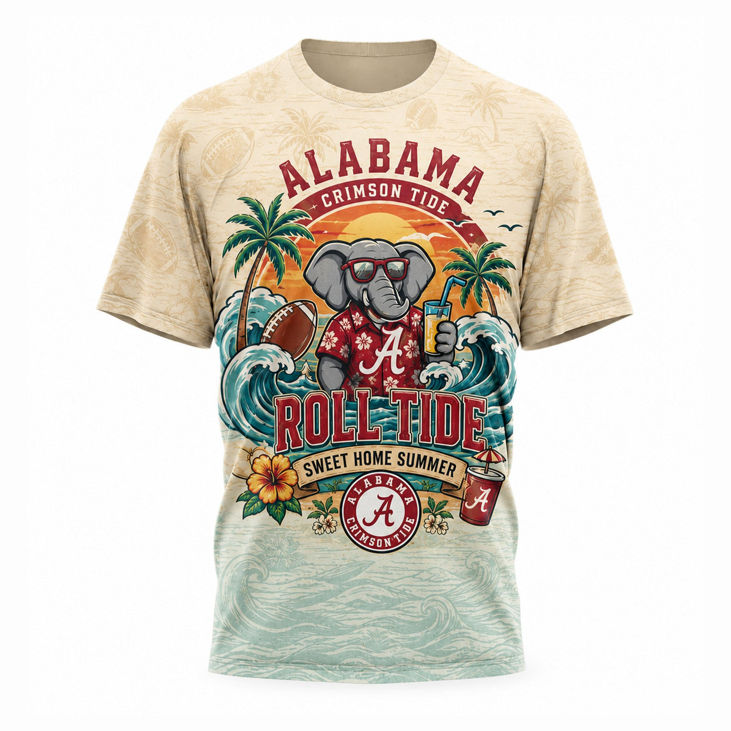 ACT Premium NCAA Summer 3D T-Shirt 100626