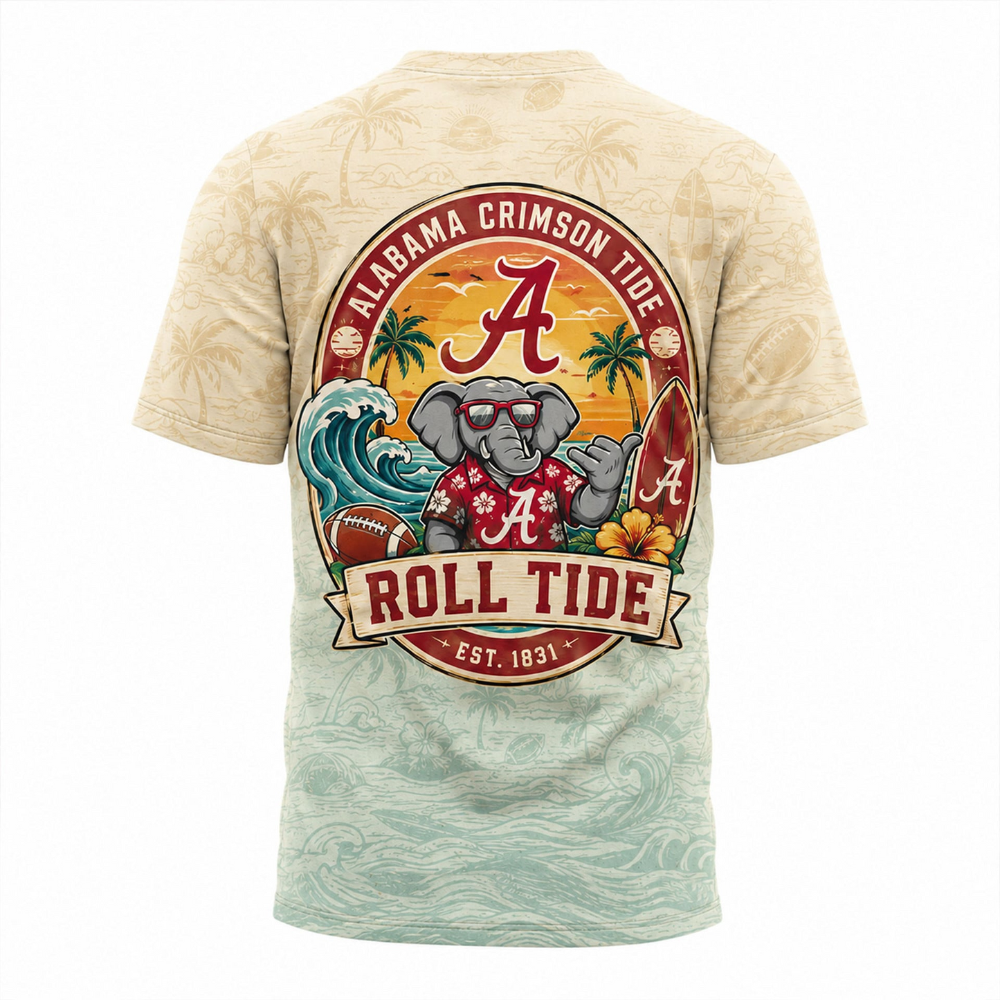 ACT Premium NCAA Summer 3D T-Shirt 100626