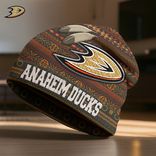 AD Premium NHL Feathered Beanie Hat DDT CTND