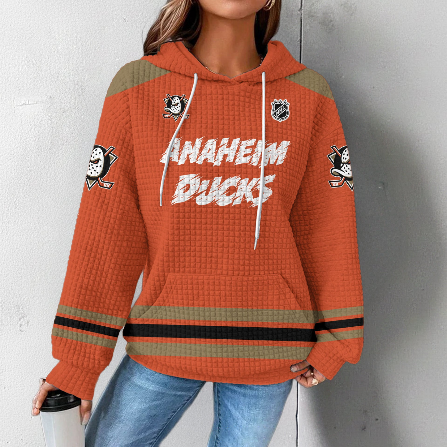 AD Premium NHL Sorry Busy Hockey Waffle Hoodie DDT NTL