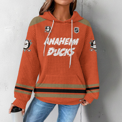 AD Premium NHL Sorry Busy Hockey Waffle Hoodie DDT NTL