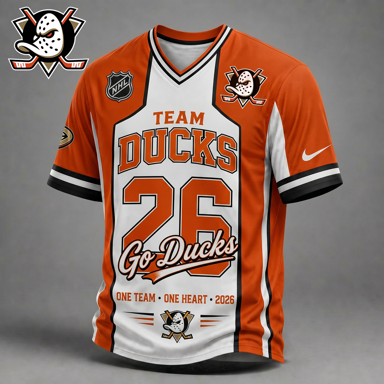 AD Premium NHL Team Pride V-Neck Jersey DDT  010626 HLPHUONG