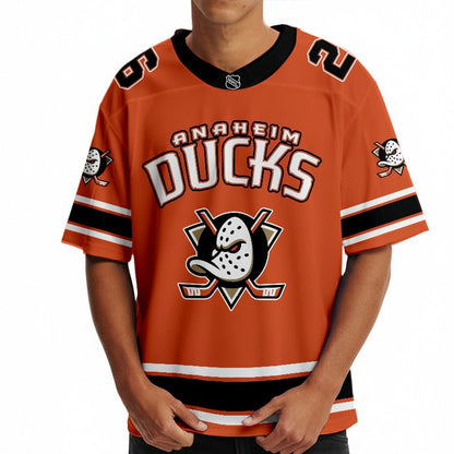 AD x Hockey Ice Short Sleeves Jersey Shirt Custom Any Number Gift DDT TTTZ
