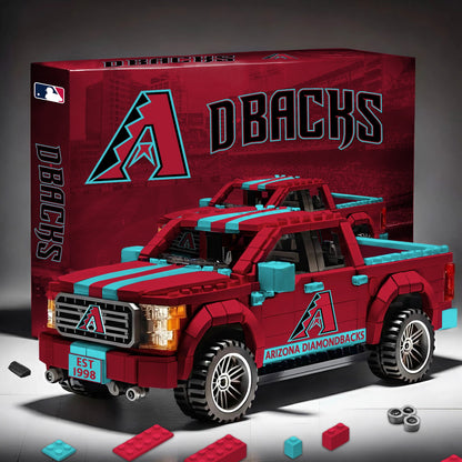 MLB 3D Racing Truck Model Building Block Set 0112 V1 NAK NHM