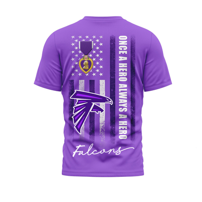AF Premium National Purple Hear Day 3D Shirt  300626