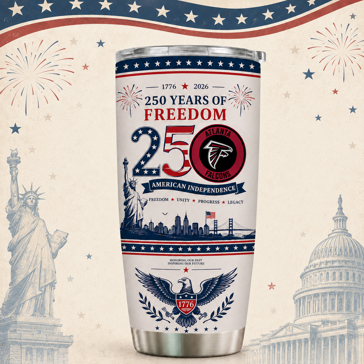AF x NFL 250th Anniversary Special Tumbler for Football Fans 170626