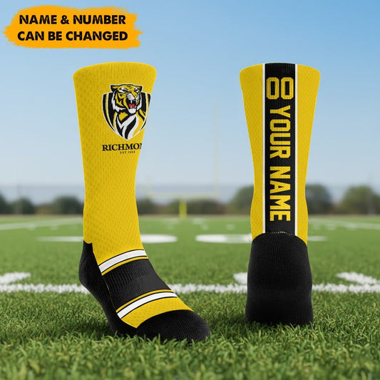 AFL x RIC New Socks Custom Any Name & Number Gifts FOR FAN NDT NHM