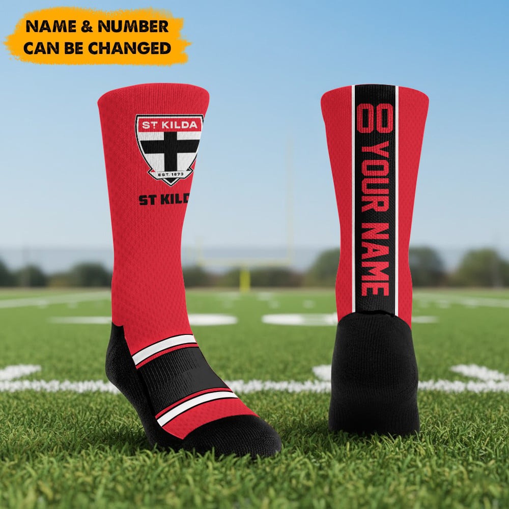 AFL x STK New Socks Custom Any Name & Number Gifts FOR FAN NDT NHM