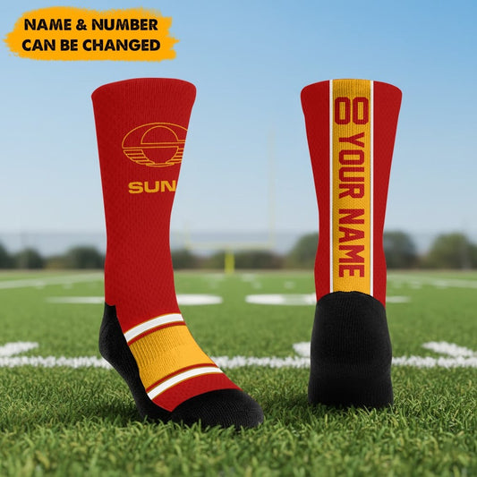 AFL x SUN New Socks Custom Any Name & Number Gifts FOR FAN NDT NHM