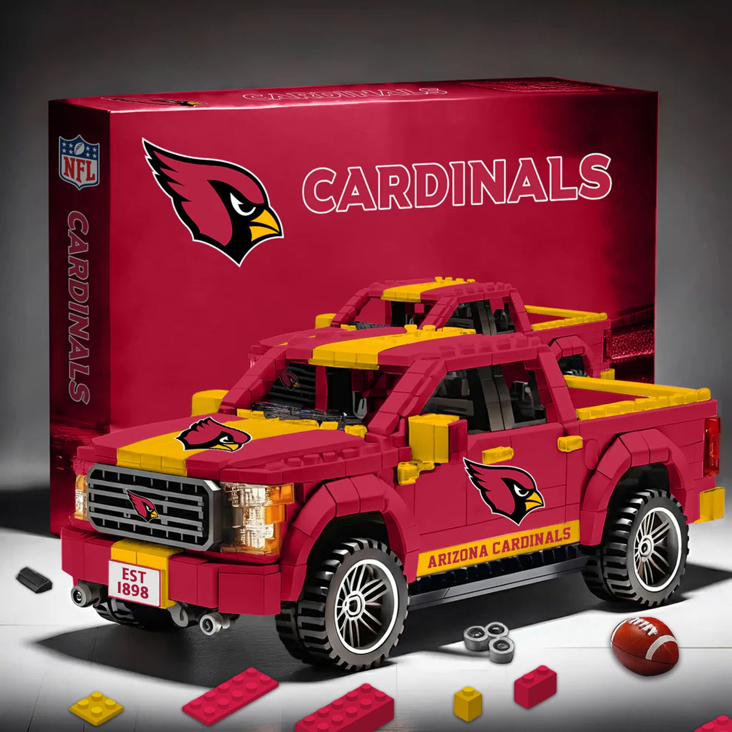 ARI X NFL 3D Racing Truck Model Building Block Set NDT NHM