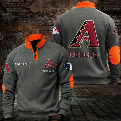 ARI x MLB Sweatshirts Quarter Collared Sweatshirt Pullover DatND DVT