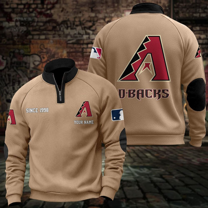 ARI x MLB Sweatshirts Quarter Collared Sweatshirt Pullover DatND DVT