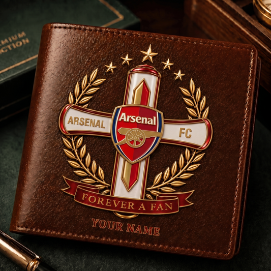 ARS x EPL Cross Men Leather Wallet Custom Any Name Gifts 230626
