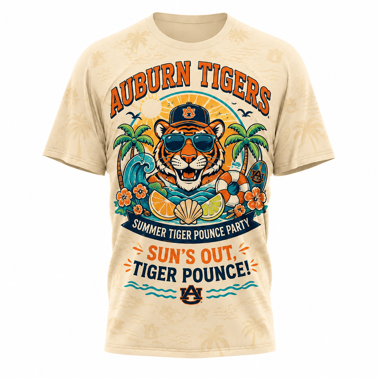 AT Premium NCAA Summer 3D T-Shirt 100626