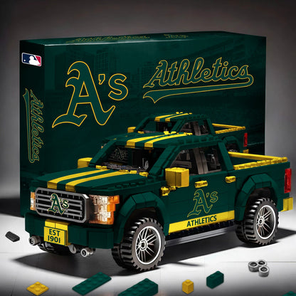 MLB 3D Racing Truck Model Building Block Set 0112 V1 NAK NHM