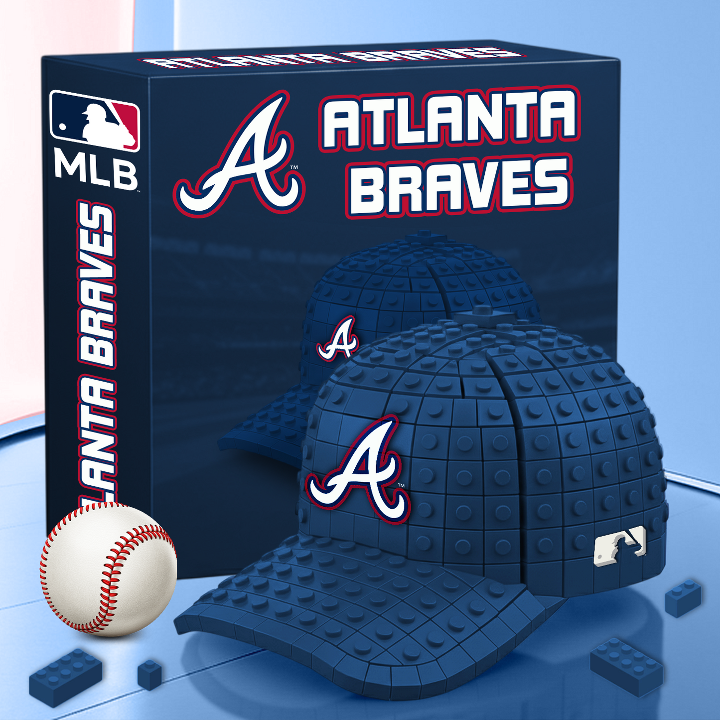 ATL MLB 3D Baseball Cap Block Set V1 NAK PTTD