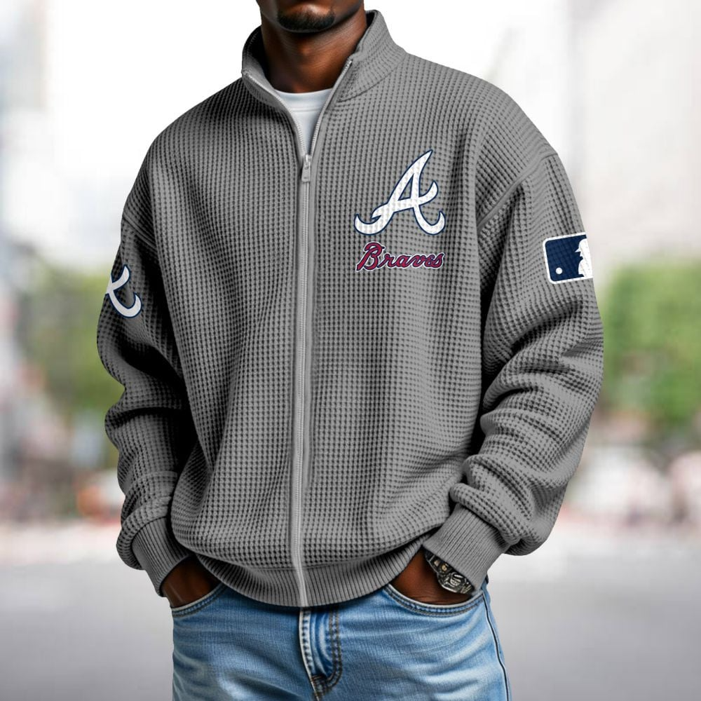 ATL x MLB Waffle Zip-Up Sweatshirt DatND DVT