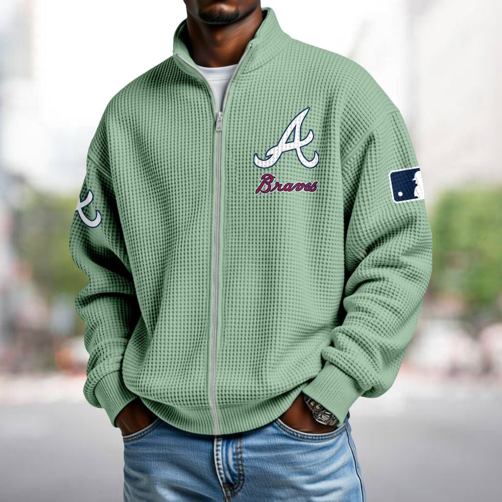 ATL x MLB Waffle Zip-Up Sweatshirt DatND DVT