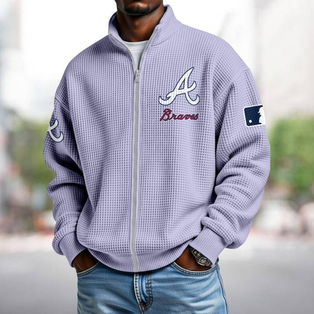 ATL x MLB Waffle Zip-Up Sweatshirt DatND DVT