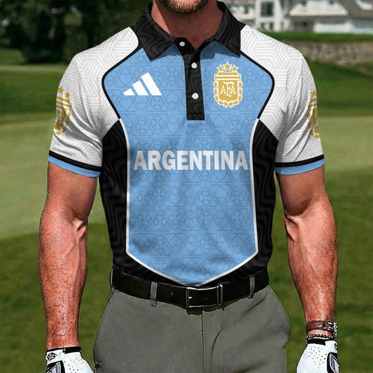 Argentina x World Cup 2026 Classic Polo Shirt DDT NTL