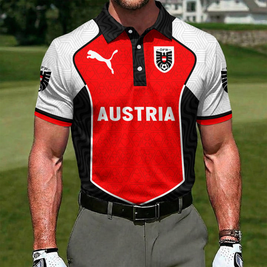 Austria x World Cup 2026 Classic Polo Shirt DDT NTL