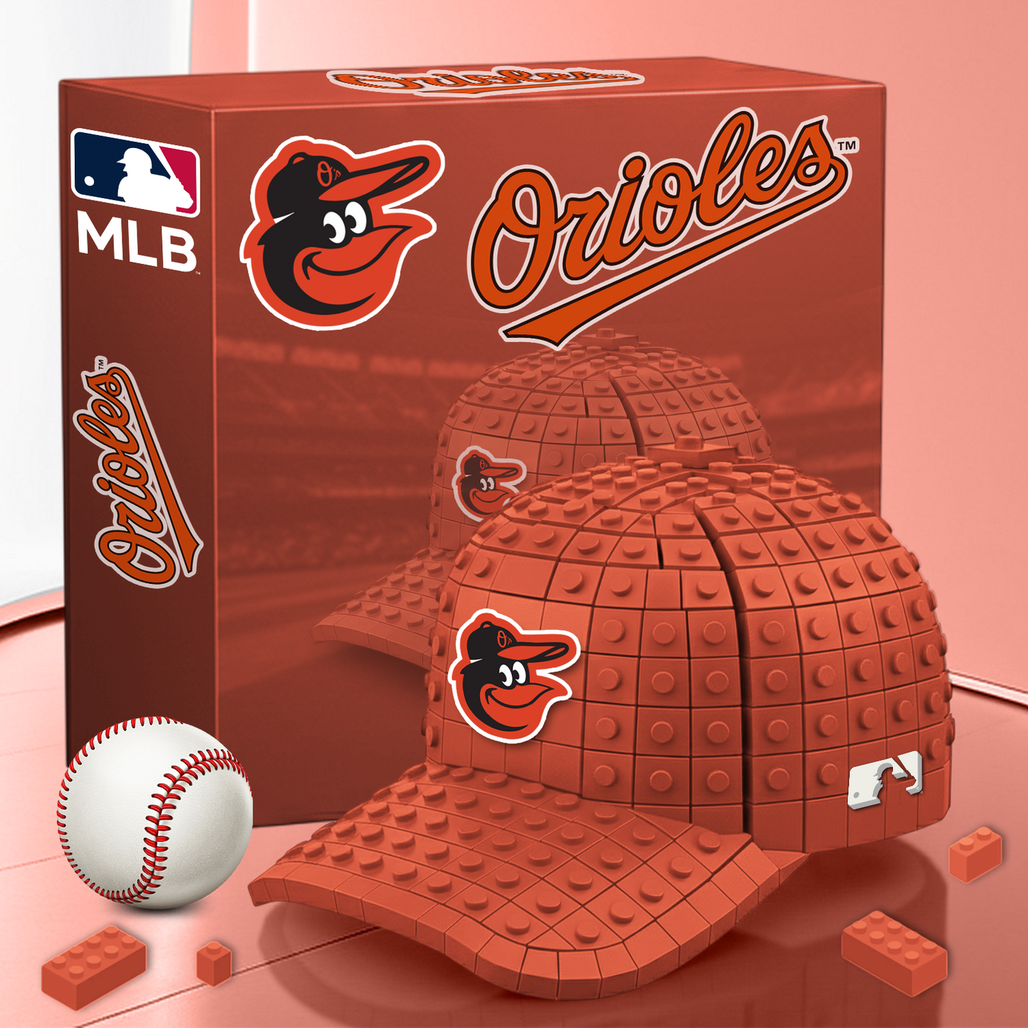 BAL MLB 3D Baseball Cap Block Set V1 NAK PTTD