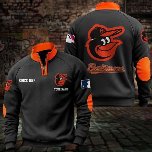 BAL x MLB Sweatshirts Quarter Collared Sweatshirt Pullover DatND DVT