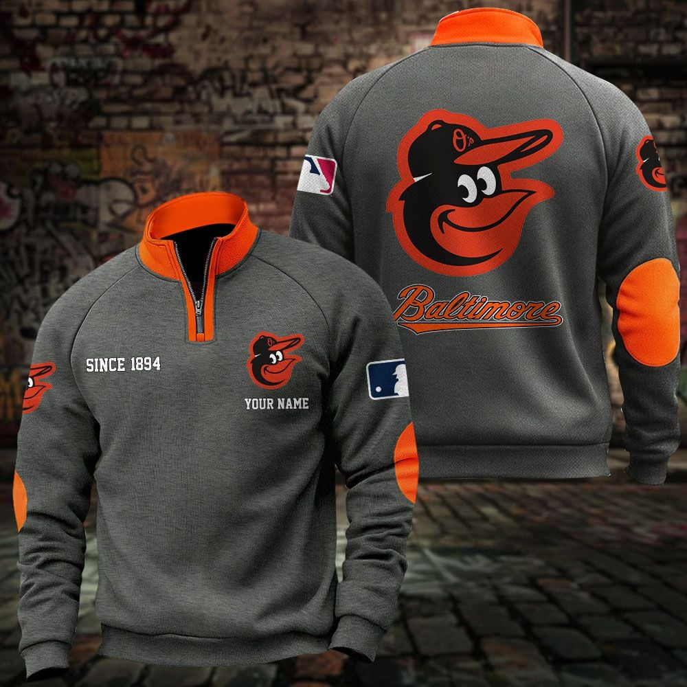 BAL x MLB Sweatshirts Quarter Collared Sweatshirt Pullover DatND DVT