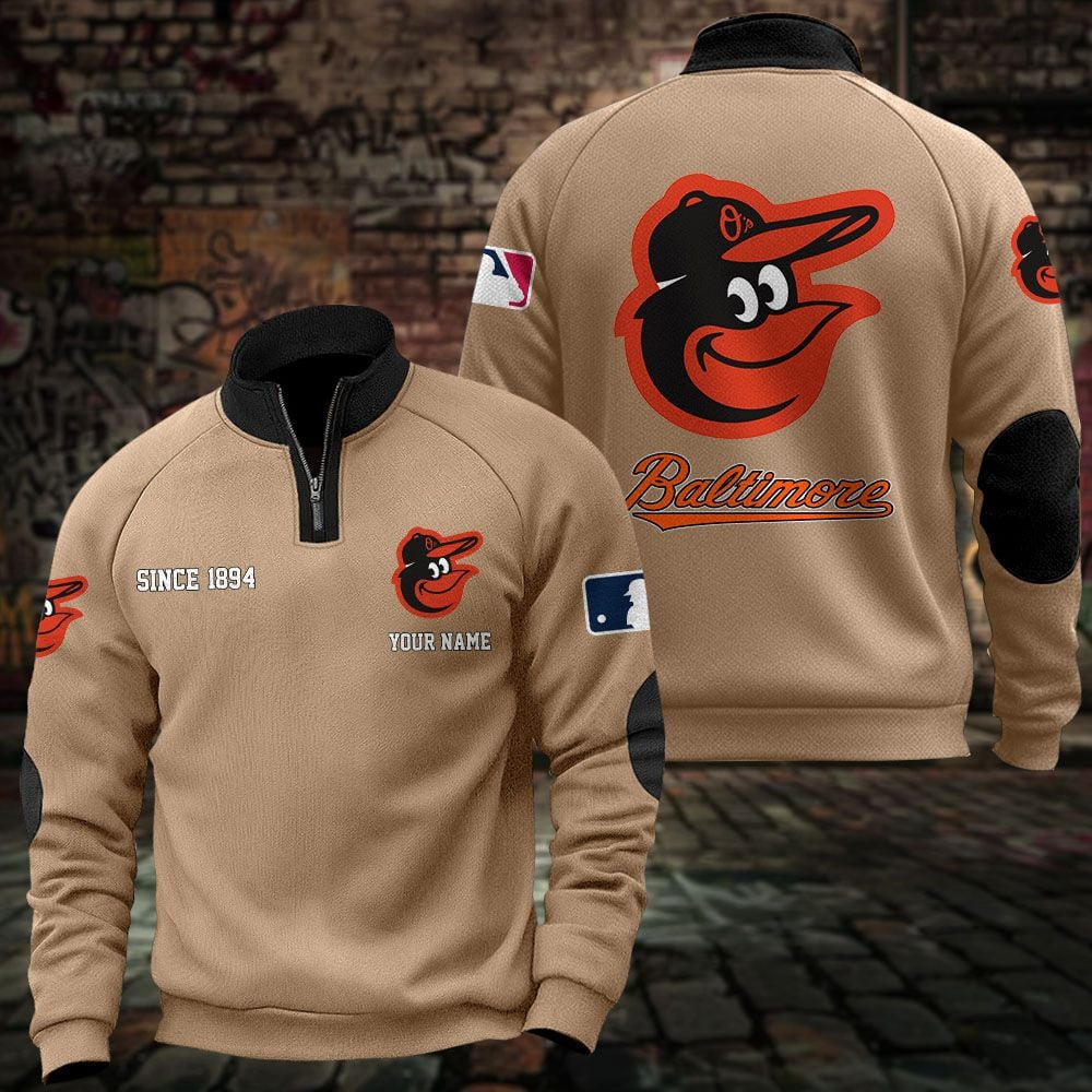 BAL x MLB Sweatshirts Quarter Collared Sweatshirt Pullover DatND DVT