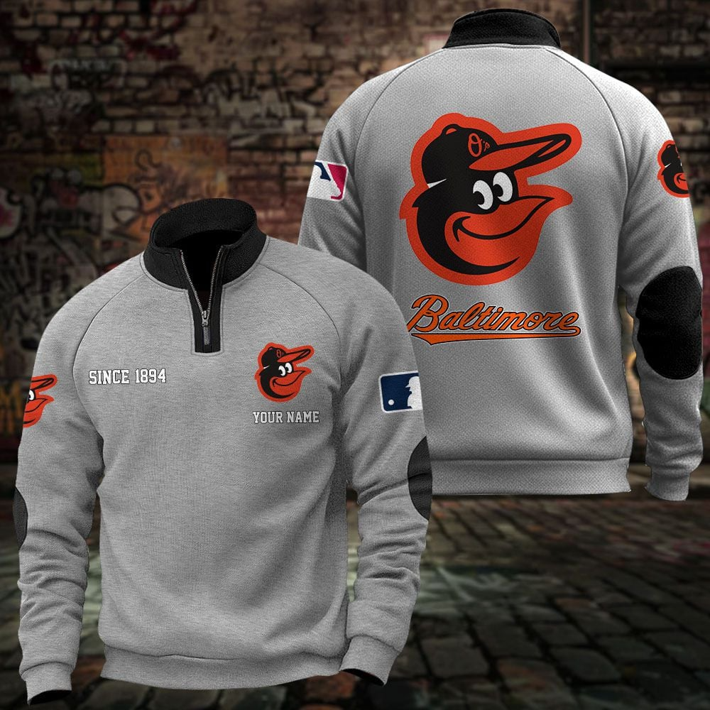 BAL x MLB Sweatshirts Quarter Collared Sweatshirt Pullover DatND DVT