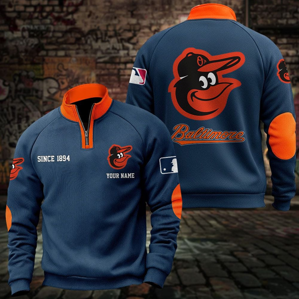BAL x MLB Sweatshirts Quarter Collared Sweatshirt Pullover DatND DVT
