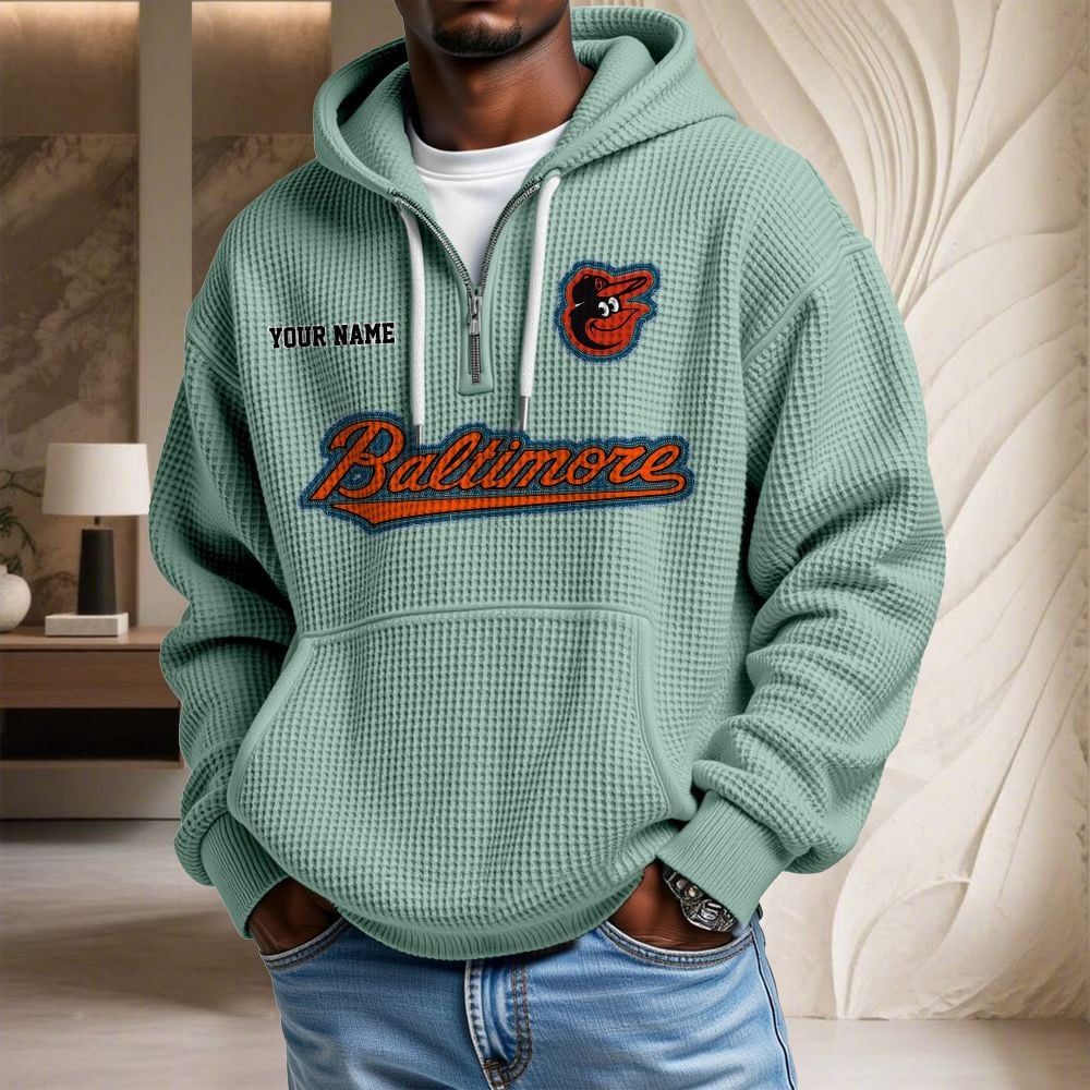 BAL x MLB Waffle Hoodie DATND TANTD