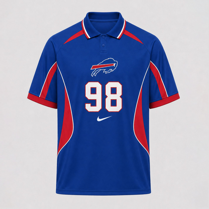 BB Premium NFL Custom Number Sports Style Polo Shirt