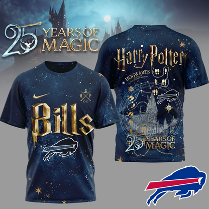 BB Premium NFL Harry Potter 25 Years Of Magic 3D Shirt DDT CTND