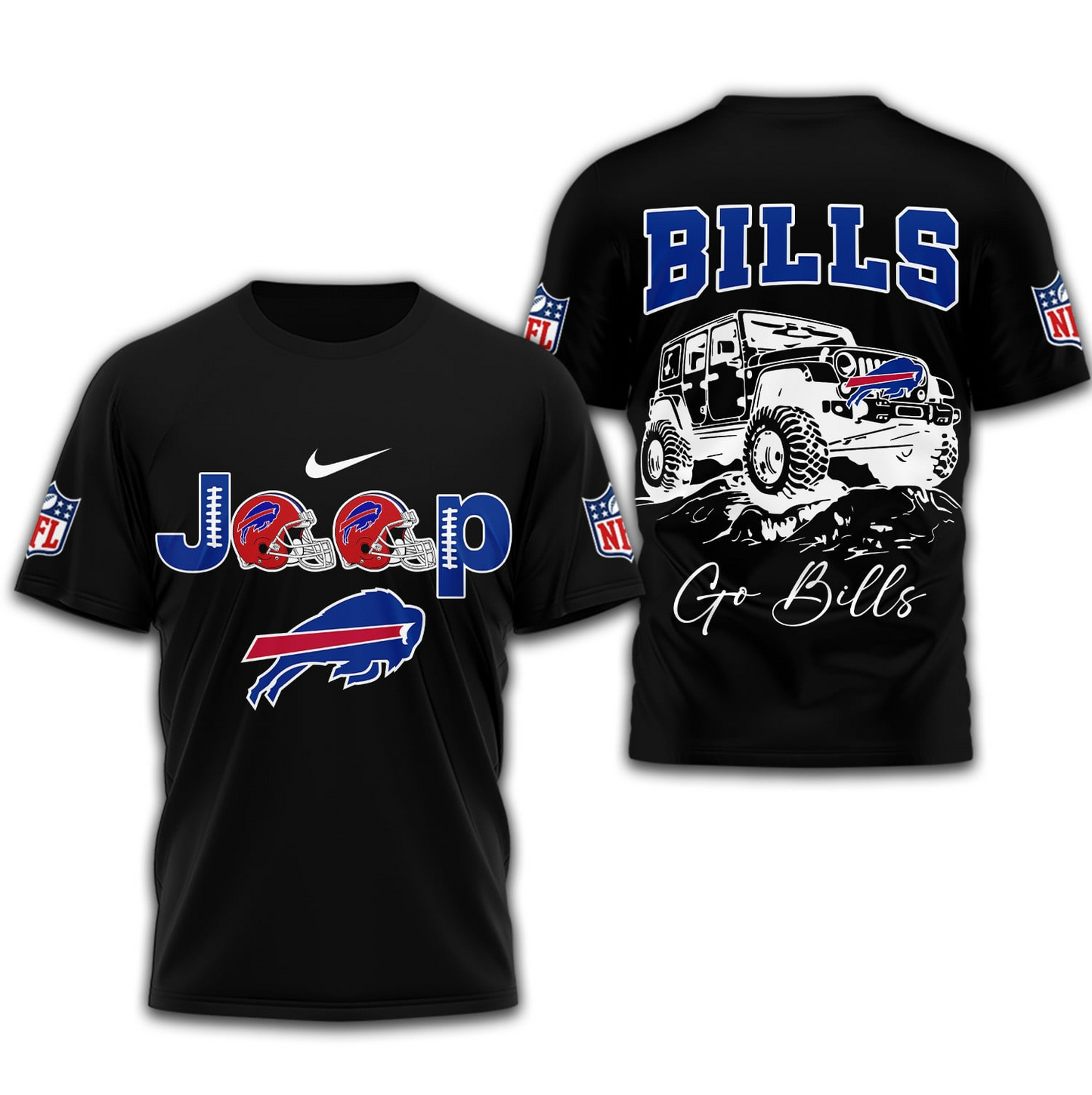 BB Premium NFL Jeep 3D Shirt DDT NTL