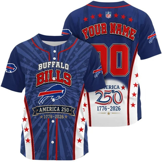 BB x NFL 250 Years of Freedom 1776-2026 Baseball Jersey 170626