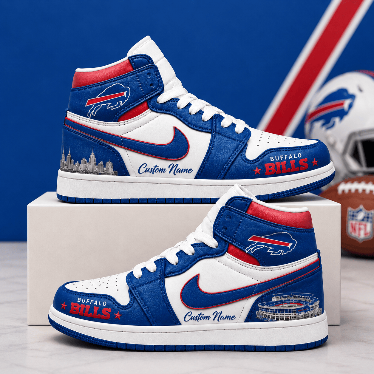 BB x NFL Luxury Air Jordan 1 Sneakers 230626